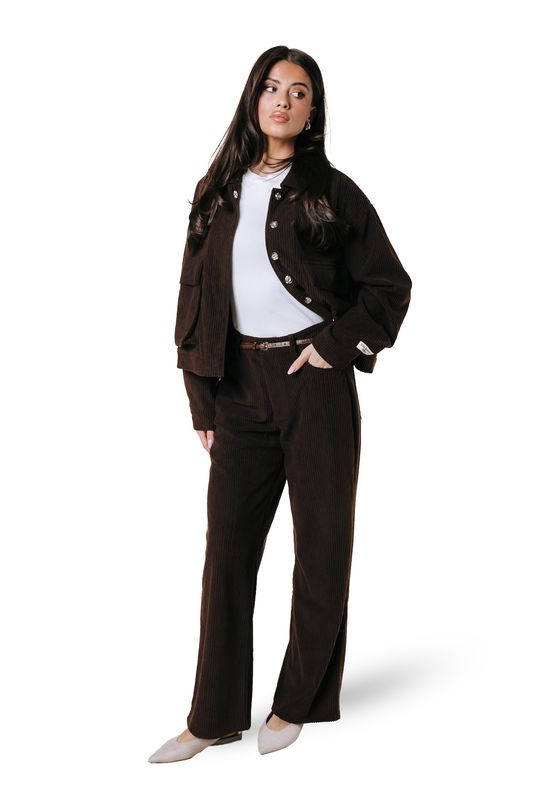 Colourful Rebel Gaias Corduroy Pants Brown