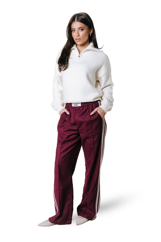 Colourful Rebel Tibby Pants Bordeaux