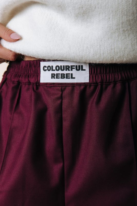 Colourful Rebel Tibby Pants Bordeaux