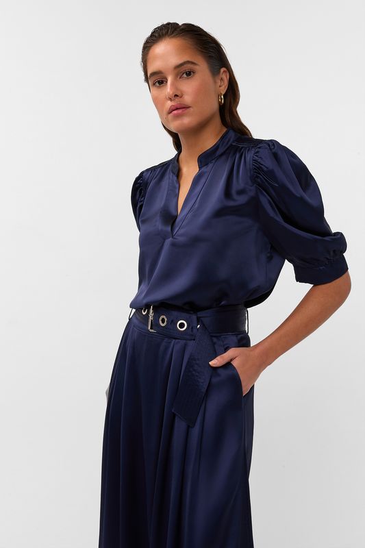 Amaya Rogue Blouse Blue
