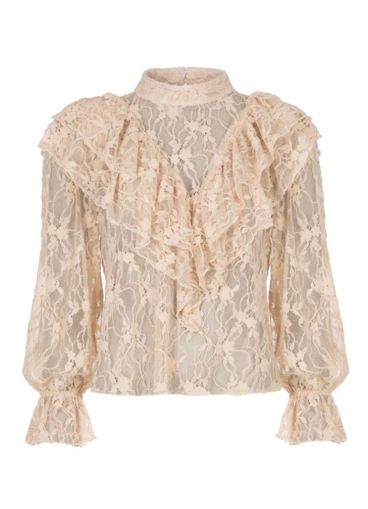 Freebird Bernadette Lace Blouse Ecru
