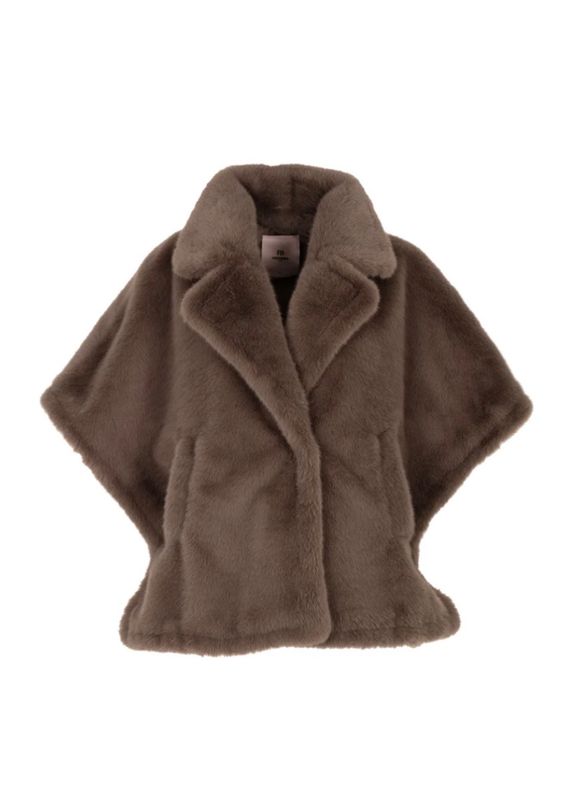 Freebird Greta Fake Fur Gilet Taupe