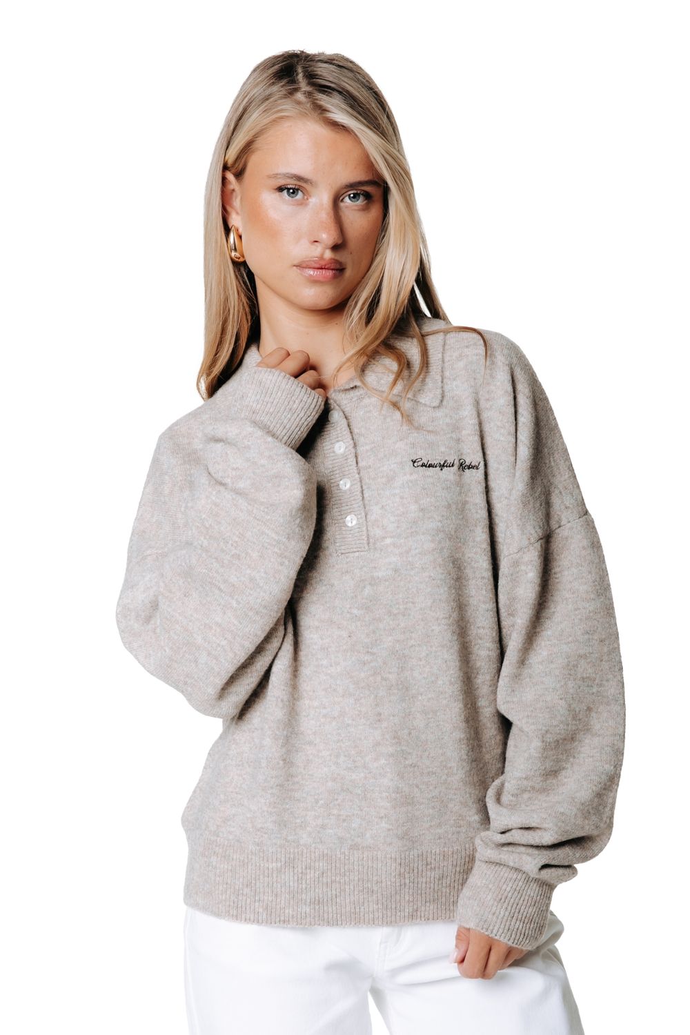 Colourful Rebel Linsey Sweater Beige