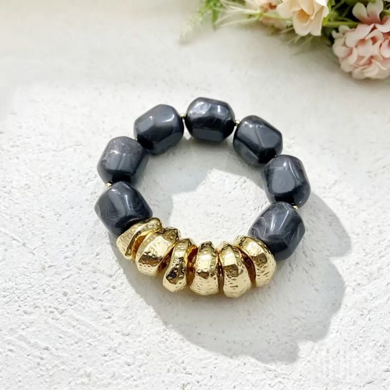 Rock Bracelet Gold Grey