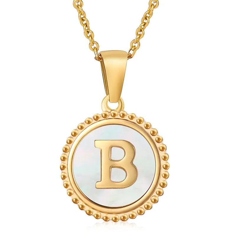 Letter Necklace A-Z Gold