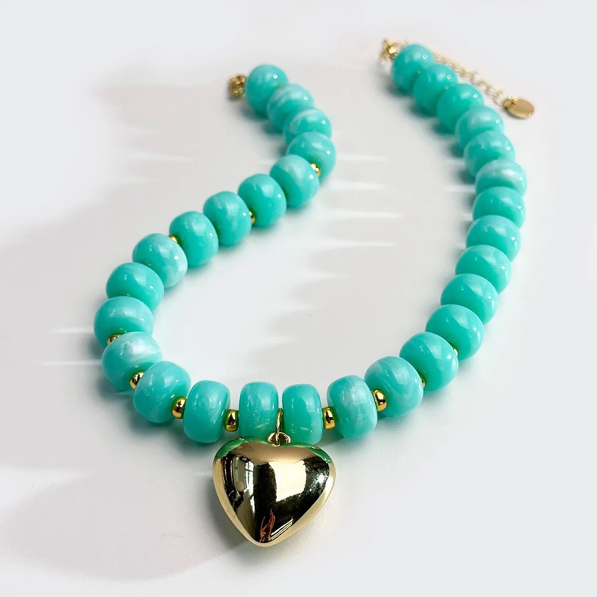 Heart Necklace Turquoise