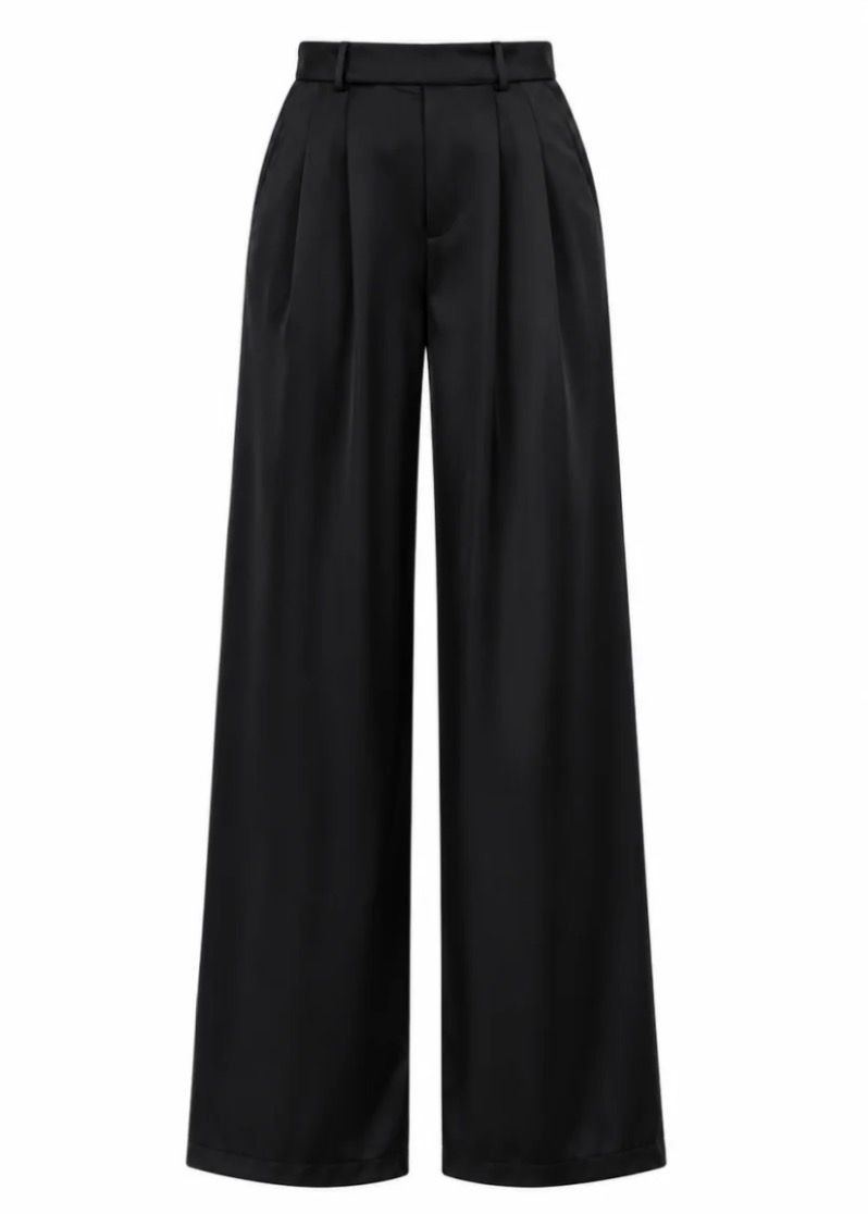 Freebird Primrose Satin Pants Black