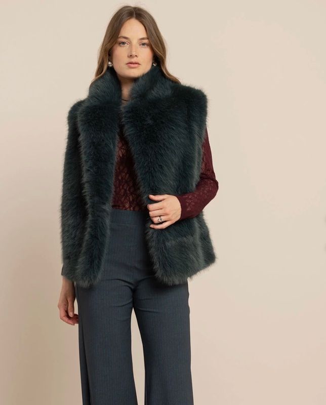 Studio Anneloes Charly Faux Fur Green
