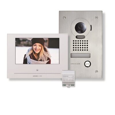 Aiphone JOS1FW videokit met 7" wifi monitor & opbouwdeupost