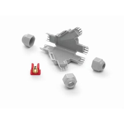RAYTECH BARNEY-Y BARNEY-Y grijze verbindsmof voorgevuld gel IP68/IP69K 1x6 mm² < 1x2,5 mm² (1 st)