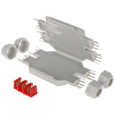 RAYTECH BOB4 BOB4 grijze micro-verbindingsmof IP68/IP69K, 3x4 mm² (1 stuk)