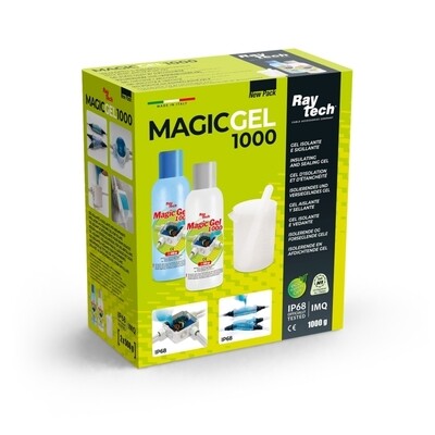 RAYTECH MAGICGEL1L Magic Gel 1L in fles IP68/IMQ (2 flessen van 500ml, 1 maatbeker, 1 menglepel)