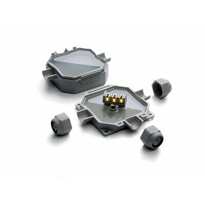 RAYTECH READYBOX90 Ready Box 90 grijze aftak-/verbindingsdoos 3 ingangen, IP69K/IP68/IMQ