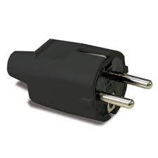 FAMATEL 1105-NBE Stekker PVC 2Pol +A 10/16A Zwart IP20