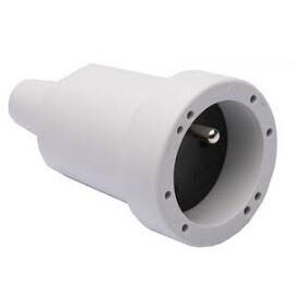 FAMATEL 2107-BE Koppelstekker Rubber met kinderbeveiliging 110/16A 250V IP20