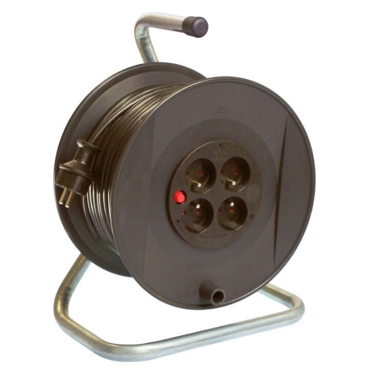 SCHWABE 811104 Kabelhaspel 230 mm, 25m zwart, IP20, H05VV-F3G1,5 SCHWABE 811104 Kabelhaspel 230 mm, 25m zwart, IP20, H05VV-F3G1,5