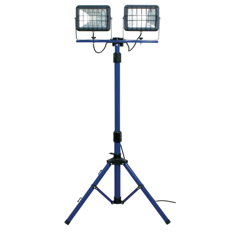 SCHWABE 46409 CHIP-LED-bouwlamp 2x 30W op statief, 4000K, 5100lm, IP65