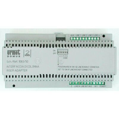 URMET 1083/50 2Voice Interface 2 entreepanelen/ 4 kolommen