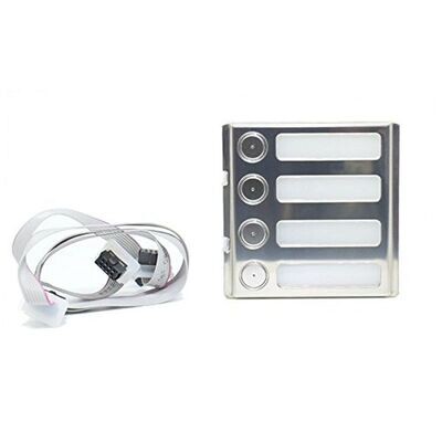 URMET 1158/84 MODULE 4DK SINTHESI STEEL + INTERFACE DK INT.
