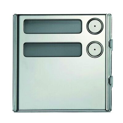 URMET 1158/12 INOX MODULE 2 DK SINTHESI STEEL