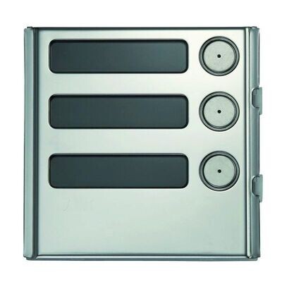 URMET 1158/13 INOX MODULE 3 DK SINTHESI STEEL
