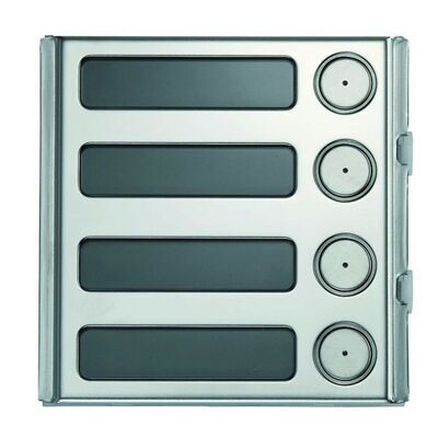 URMET 1158/14 INOX MODULE 4 DK SINTHESI STEEL