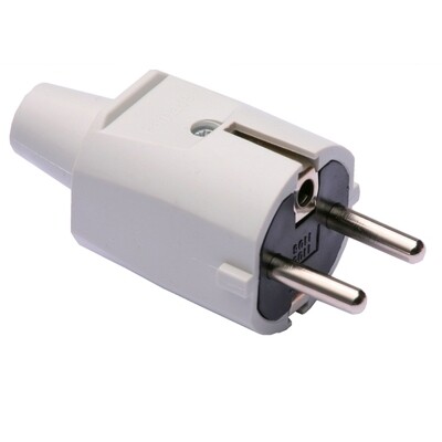 FAMATEL 1105-BBE Stekker PVC 2Pol +A 10/16A Wit IP20