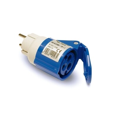 FAMATEL 13912 Adapter Mono Stekker - CEE stopkontact 16A 3Pol 230V