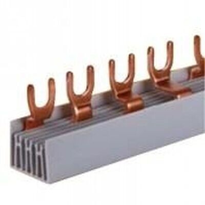FTG E50.408.101 Kamgeleider Eurovario vork 3-polige + neuter 10mm² 8 mod (L1-L2-L3-N)
