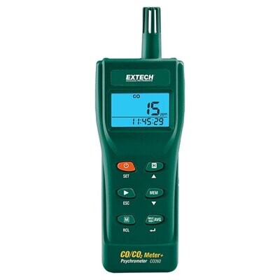 EXTECH CO260 Binnen CO en CO2 Datalogging Meter
