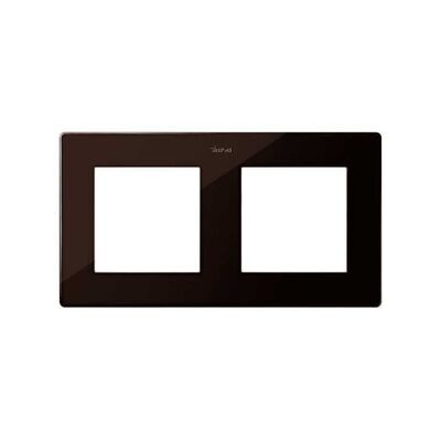 SIMON 2400620-188 S24 Afdekplaat dubbel  grijs bruin