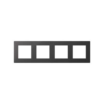 SIMON 2400640-038 S24 Afdekplaat viervoudig grafit