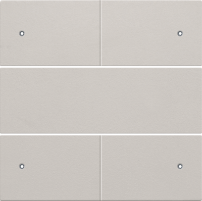 Niko 102-40150 Afwerkingsset voor 4-voudige potentiaalvrije drukknop 24 V met leds, light grey