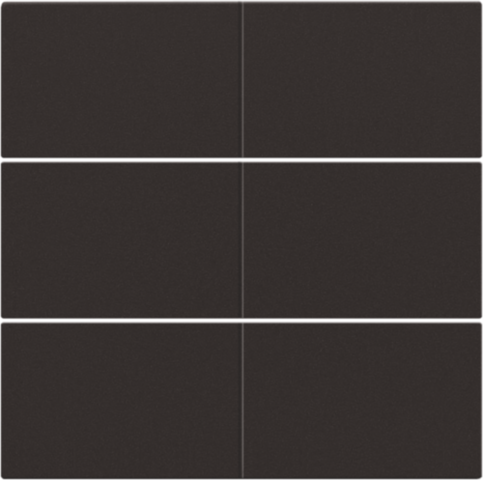 Niko 124-60050 Afwerkingsset voor 6-voudige potentiaalvrije drukknop 24 V, dark brown
