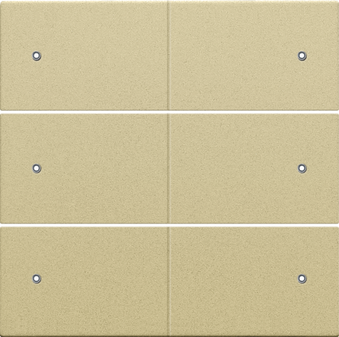 Niko 221-60150 Afwerkingsset voor 6-voudige potentiaalvrije drukknop, 24 V, met leds, gold coated