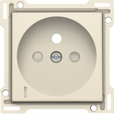 Niko 100-66607 Afwerkingsset met doorschijnende lens voor stopcontact met spanningsaanduiding, penaarde en beschermingsafsluiters, inbouwdiepte 28,5 mm, cream Niko 100-66607 Afwerkingsset met doorschijnende lens voor stopcontact met spanningsaanduiding, penaarde en beschermingsafsluiters, inbouwdiepte 28,5 mm, cream