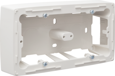 Niko 101-77500 Dubbele opbouwdoos voor alle inbouwapparaten uit de Original-reeks, White