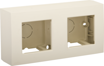 Niko 100-80200 Tweevoudige opbouwkit voor opbouwmontage van 2 inbouwapparaten, Cream