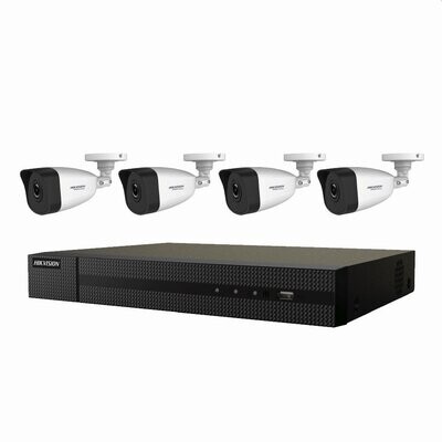 IP CCTV-pack PnP 4x bulletcam.2MP + recorder