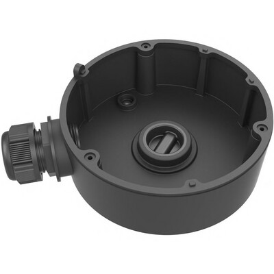 Zwarte aansluitdoos voor dome-camera