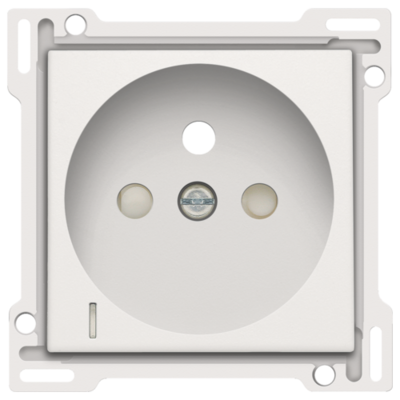 Niko 101-66607 Afwerkingsset met doorschijnende lens voor stopcontact met spanningsaanduiding, penaarde en beschermingsafsluiters, inbouwdiepte 28,5 mm, white Niko 101-66607 Afwerkingsset met doorschijnende lens voor stopcontact met spanningsaanduiding, penaarde en beschermingsafsluiters, inbouwdiepte 28,5 mm, white