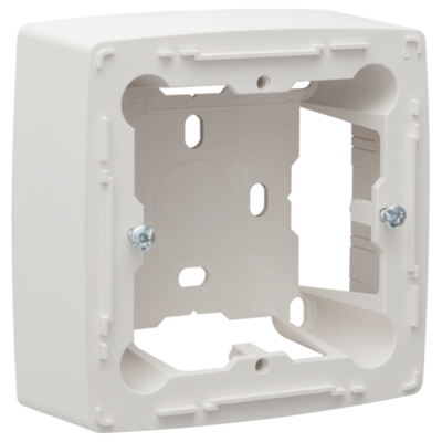 Niko 101-77100 Enkele opbouwdoos voor alle inbouwapparaten uit de Original-reeks, White
