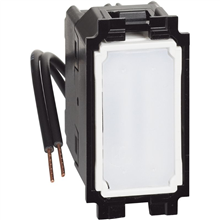 Bticino Living Now kruisschakelaar verl.10AX blauwe led samenstelbaar apparaat - 1 module - K4004LB.