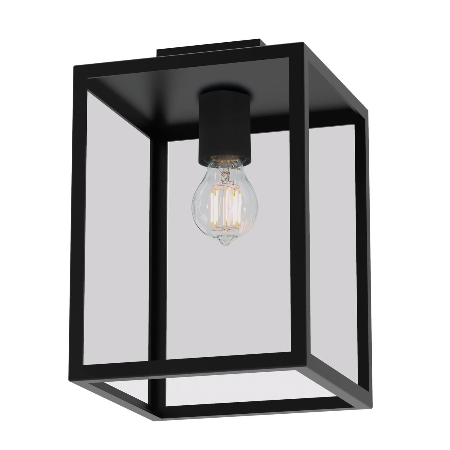 PSM Polo - zwarte uitvoering - opbouw plafondverlichting - vast - down - E27 - 15W