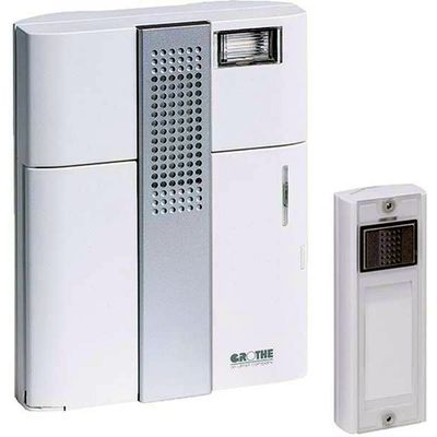 GROTHE 43300 MISTRAL 300 Draadloze gong - bereik 500m (8-12 V AC/DC of batterijen 4x1,5V)