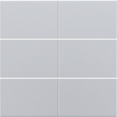 Niko 121-60050 Afwerkingsset voor 6-voudige potentiaalvrije drukknop 24 V, sterling
