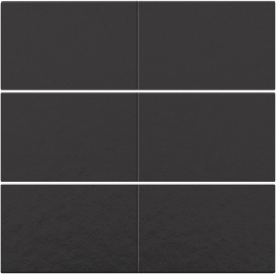 Niko 200-60050 Afwerkingsset voor 6-voudige potentiaalvrije drukknop 24 V, piano black coated