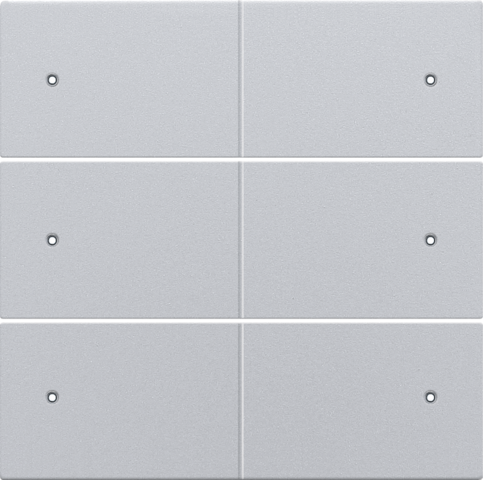 Niko 121-60150 Afwerkingsset voor 6-voudige potentiaalvrije drukknop, 24 V, met leds, sterling