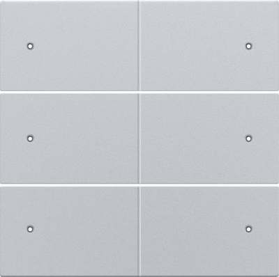 Niko 121-60150 Afwerkingsset voor 6-voudige potentiaalvrije drukknop, 24 V, met leds, sterling