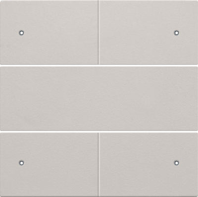Niko 102-40150 Afwerkingsset voor 4-voudige potentiaalvrije drukknop 24 V met leds, light grey